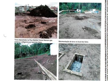 Relatório de fiscalização ambiental do sítio Los Fubangos, de propriedade de Lula, mostrando terra retirada e início das obras em 2017