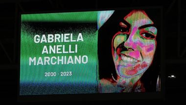 Gabriela Anelli foi homenageada pelo Palmeiras antes de partida contra o São Paulo, pela Copa do Brasil.