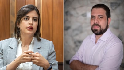 Tabata Amaral (PSB) e Guilherme Boulos (PSOL) devem concorrer à Prefeitura de São Paulo. Fotos: Daniel Teixeira/Estadão e Werther Santana/Estadão