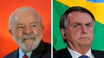 Brazil's former president, who is running for reelection, Luiz Inacio Lula da Silva, left, appears in Sao Paulo, Brazil, July 3, 2022, and Brazilian President Jair Bolsonaro, right, attends a meeting on June 9, 2022, in Los Angeles. Brazilians go to the polls in October, and they'll have a choice between reelecting Bolsonaro, or bringing back former president da Silva. (AP Photos)