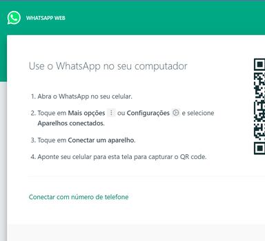 Tchau, QR Code! WhatsApp Web já pode ser acessado com número de