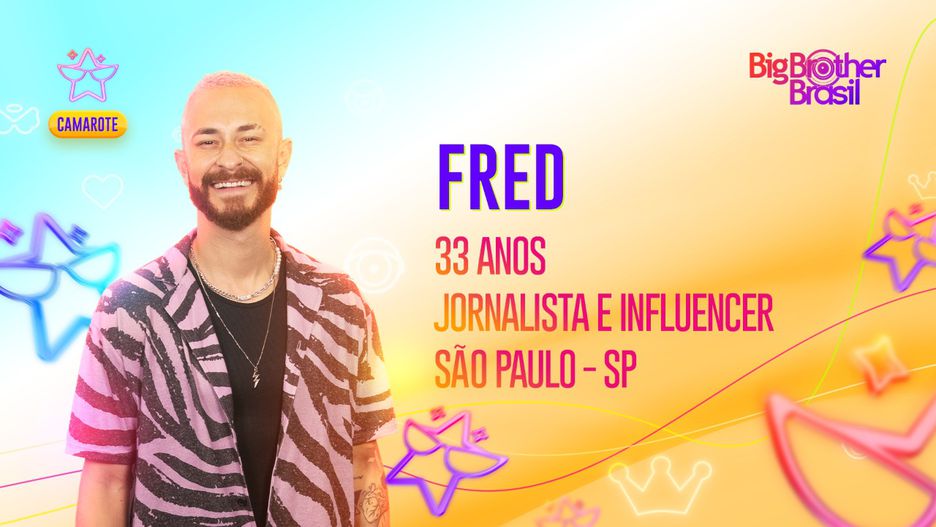 O influencer Fred, atual participante do BBB23 (Foto: Reprodução, Globo)