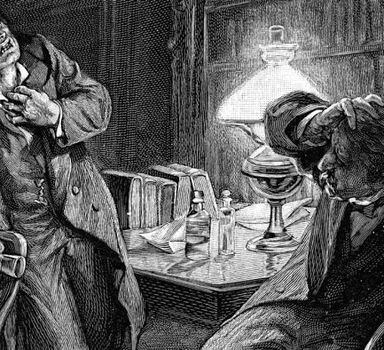 Ilustração do conto 'O Médico e o Monstro', de Robert Louis Stevenson