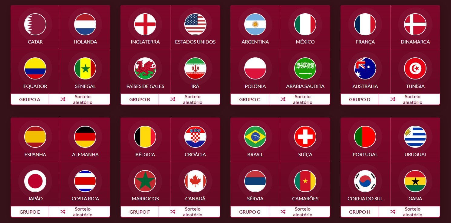 Baixe a tabela da Copa do Mundo 2022 em PDF - Estadão