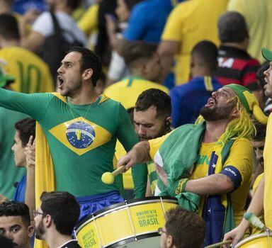 Festa da torcida brasileira na Copa América