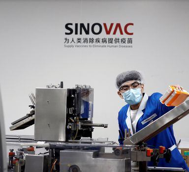 Fábrica da Sinovac em Pequim, na China