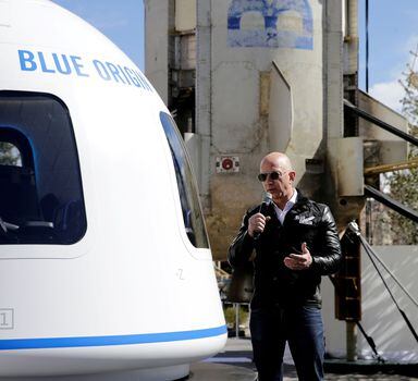 A viagem de Bezos e equipe ao espaço acontece na próxima terça-feira, 20