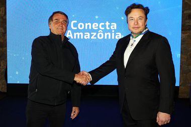 Elon Musk e Bolsonaro se encontram em São Paulo e tratam de conexão na Amazônia