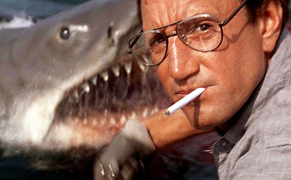 Roy Scheider no filme de Spielberg, ‘Tubarão’, que seu criador abjurou por incentivar caça aos bichos
