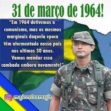 A postagem do major Costa Araújo no dia 31 de Março pregando novo tomada do poder contra o comunismo provocou a primeira punição em 2021 e o atual IPM.