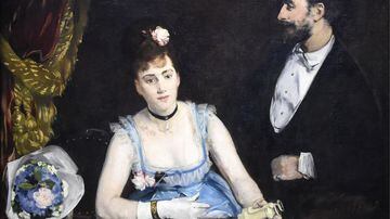 A tela de Eva Gaonzalés, 'Une loge aux Italiens' (c.1874), fez parte de 'Histórias das Mulheres' no Masp. Foto:  Smina Bluth/Museu D'Orsay
