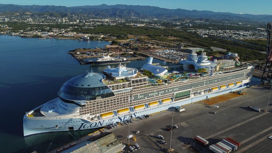 Icon of the Seas em Ponce, Porto Rico, 2 de janeiro de 2024.
