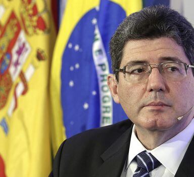 O ministro da Fazenda, Joaquim Levy, participa de encontro na Espanha promovidopelo jornal El País