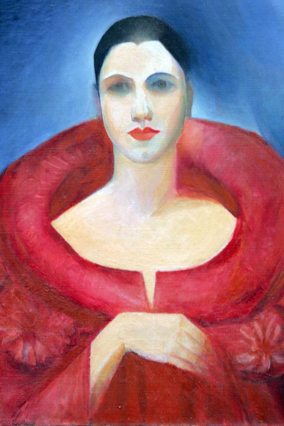 O quadro "Auto Retrato", de 1923, de Tarsila do Amaral