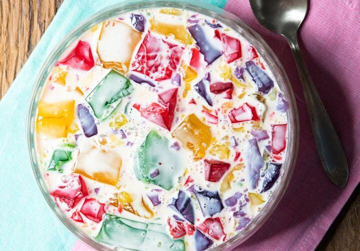 Mix de gelatina colorida