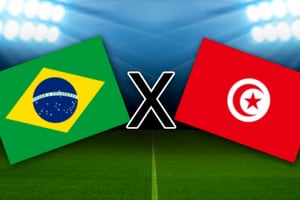 Brasil e Tunísia se enfrentam nesta terça em Paris.