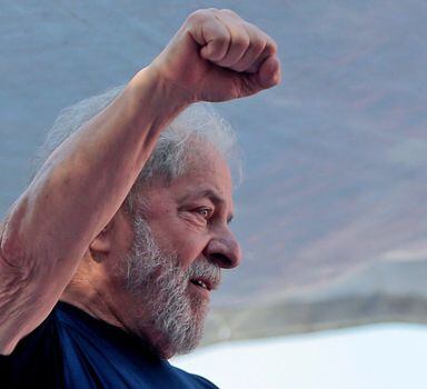 O ex-presidente Luiz Inácio Lula da Silva, condenado e preso pela Operação Lava Jato