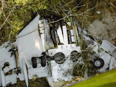 A parte inferior do Boeing 737-800 da Gol Linhas Aéreas que caiu na região amazônica do Brasil em 2006

