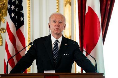 O presidente dos Estados Unidos, Joe Biden, durante viagem a Tóquio


 