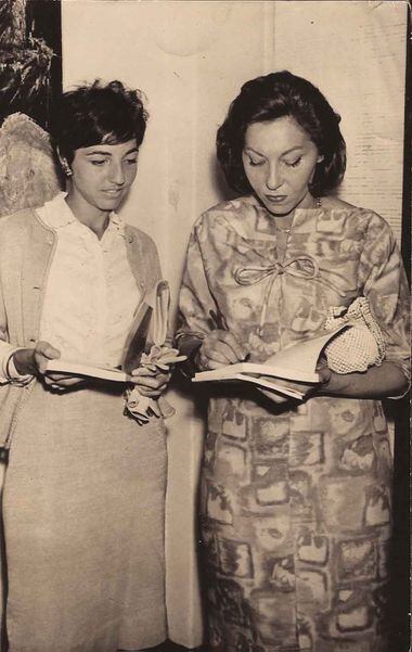 Marina Colasanti e Clarice Lispector em 1963