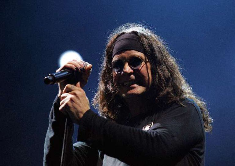 Ozzy Osbourne durante show em São Paulo, em 2008