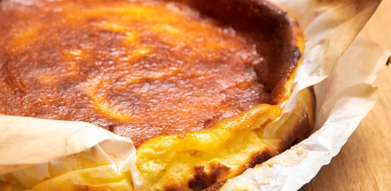 Receita original basca, testada pelo 'Paladar',leva cream cheese e nata. Foto: Daniel Teixeira/Estadão
