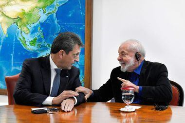 Lula se reuniu em agosto com o ministro da Economia e candidato do peronismo, Sergio Massa, no Palácio do Planalto