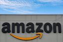 FILE PHOTO: The Amazon logo is seen outside its JFK8 distribution center in Staten Island, New York, U.S. November 25, 2020.  REUTERS/Brendan McDermid/File Photo