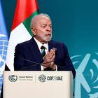 FILE PHOTO: Brazil's President Luiz Inacio Lula da Silva delivers a national statement at the World Climate Action Summit during the United Nations Climate Change Conference (COP28) in Dubai, United Arab Emirates, December 1, 2023. REUTERS/Thaier Al Sudani/File Photo