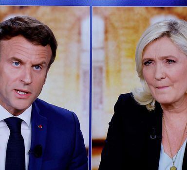 Macron e Le Pen participam de debate televisivo às vésperas das eleições