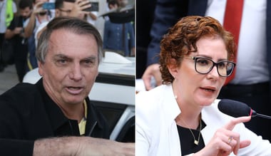 Jair Bolsonaro e Carla Zambelli