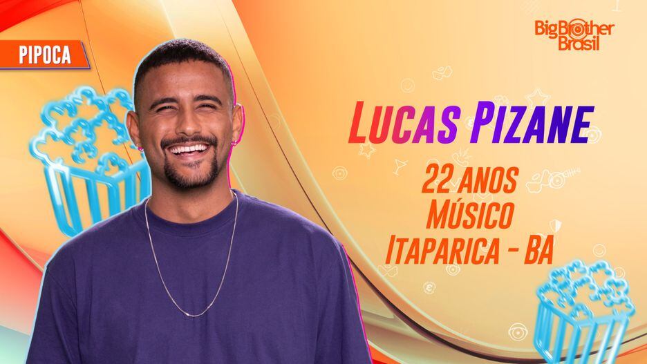 Lucas Pizane foi o terceiro Pipoca confirmado no BBB 24