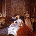 INTERNACIONAL Auguste Toulmouche Posts on TikTok have fueled renewed interest in the 1866 painting ÄúThe Hesitant Fiancv©e,Äù sometimes translated as ÄúThe Reluctant Bride,Äù by Auguste Toulmouche. Contemporary viewers are using it to express their own moments of outrage or vindication.PHOTO Auguste Toulmouche, via Wikipedia. Foto: Auguste Toulmouche, via Wikipedia
