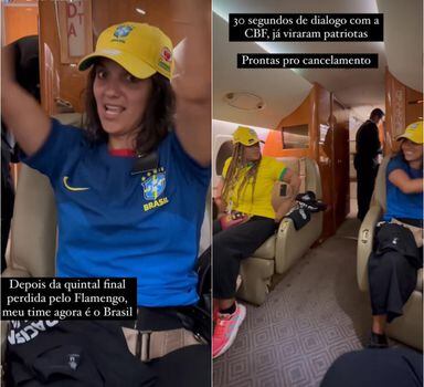 Assessoras de Anielle Franco debocham da STF em voo da FAB e abrem camisa do Fla em torcida do São Paulo