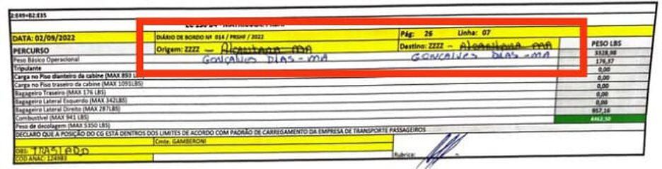 Lista de passageiros de voos pagos com fundo eleitoral pela campanha de Juscelino Filho tem pessoas que afirmam não terem prestado serviço e informações manuscritas.