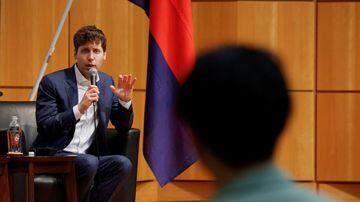 Sam Altman, CEO of ChatGPT maker OpenAI, attends an open dialogue with students at Keio University in Tokyo, Japan June 12, 2023. REUTERS/Issei Kato