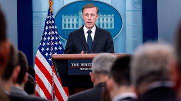 White House national security adviser Jake Sullivan speaks at a press briefing at the White House in Washington, Monday, April 24, 2023. (AP Photo/Andrew Harnik). Foto: Andrew Harnik/AP