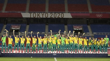 Seleção brasileira não usa uniforme do Time Brasil e causa problemas com o COB. Foto: Lucas Figueiredo/ CBF