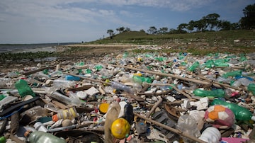Lixo lançado ao mar no Brasi. Foto: Tiago Queiroz/Estadão