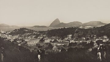 Rio.Panorama parcial da então capital do País, por volta de 1885. Foto:Acervo Instituto Moreira Salles