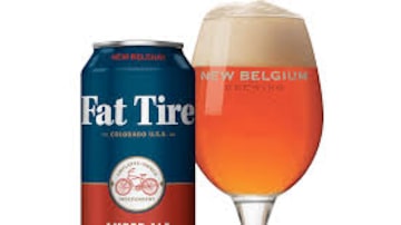 Cerveja Fat Tire da americanaNew Belgium. Foto: New Belgium