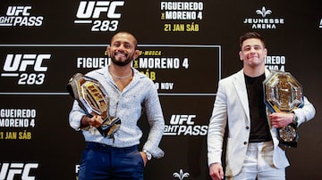 Deiveson Figueiredo e Brandon Moreno se enfrentam pela quarta vez no UFC neste sábado. Foto: Divulgação/UFC