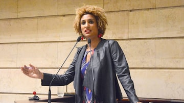 Vereadora Marielle Franco discursa na Camara Municipal do Rio de Janeiro. Foto: Renan Olaz/CMRJ