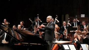 Despedida. À frente da Filarmônica de Israel, Zubin Mehta conduziu seu último concerto. Foto: SHAY SAKIF