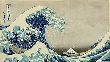 A grande onda de Kanagawa, de Katsushika Hokusai, tornou-se um dos exemplos mais reconhecidos da xilogravura japonesa. Foto: Domínio Público