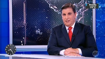 O apresentador Carlos Nascimento. Foto: Reprodução de 'SBT Brasil' (2019) / SBT