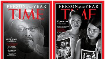 Revista Time decidiu publicar 4 capas de sua revista para destacar cada jornalista, ou grupo de jornalistas, premiados. Foto: Courtesy Time Magazine/Handout via REUTERS 