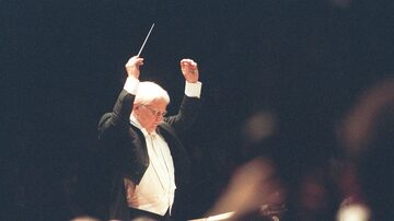 Diogo Pacheco em 1996, com a Orquestra Sinfônica do Estado de São Paulo em Campos do Jordão. Foto: JF Diorio/Estadão