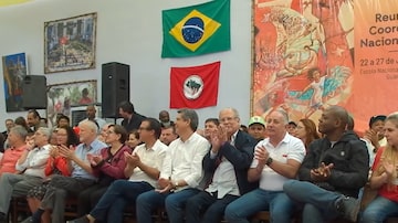 Quatro ministros foram ao evento do MST, em São Paulo. Foto: @MovimentoSemTerra via Youtube