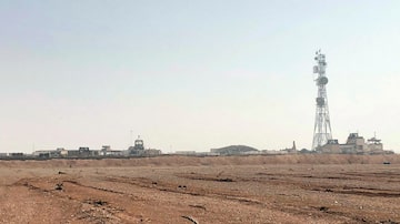 FILE - The al-Tanf military outpost in southern Syria is seen on Oct. 22, 2018. Two U.S. officials told The Associated Press that the al-Tanf garrison, where U.S. troops have maintained a presence to train forces as part of a broad campaign against the Islamic State group, was attacked by drones on Thursday, Oct. 19, 2023. One official said one drone was shot down, but another caused minor injuries. The officials spoke on condition of anonymity to discuss the matter before an official announcement about the incident. (AP Photo/Lolita Baldor, File)
